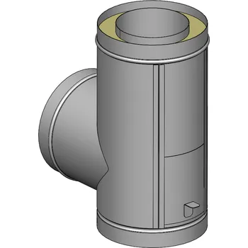 Komín Komín nerezový - sopouch s čistícím otvorem 180/90°