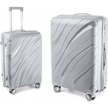 VELKÝ CESTOVNÍ KUFR PP4 RGL POLYPROPYLEN EXCLUSIVE ŠEDÝ