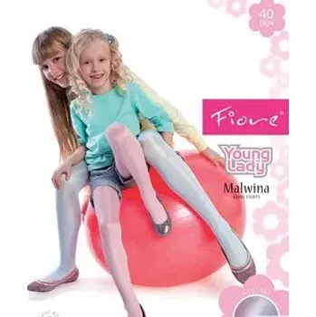 Dámská móda Dívčí punčochy Malwina 40 DEN - 128-134 / lagoon (tmavá tyrkys)