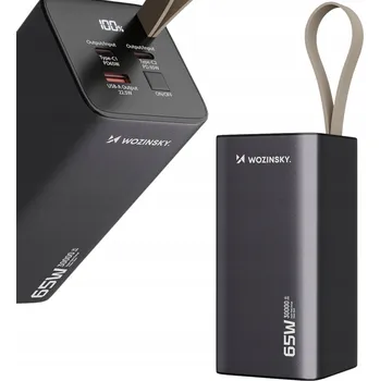 Powerbanka Powerbanka 30000 mAh pro notebook Wozinsky 65W 3 výstupy Power Delivery
