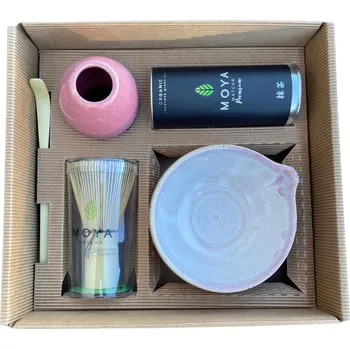 Čaj MOYA MATCHA SADA HINOIRI S VÝLEVKOU - Matcha premium 30 g, Matchawan, objem 400 ml