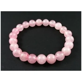 RŮŽENÍN - náramek kuličky 8 mm - MINERÁLNÍ KAMENY