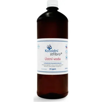 Ústní voda ÚSTNÍ VODA 15 ppm - 1000 ml KOLOIDNÍ STŘÍBRO s.r.o.