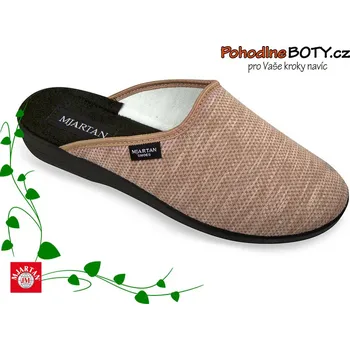 Pánská zdravotní obuv Pánský domácí pantofel Mjartan 608-LA180 béžový (2-03-14)