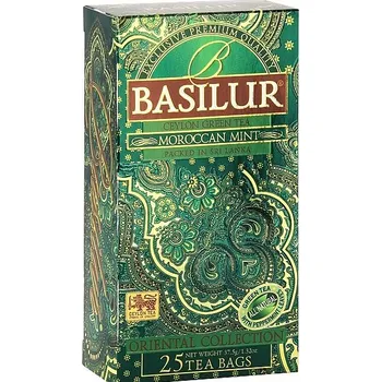 Nápoj ORIENT MOROCCAN MINT - MAROCKÁ MÁTA - NEPŘEBAL -zelený čaj aromatizovaný 25X1,5g BASILUR