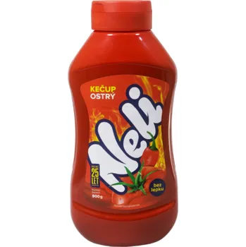 KEČUP OSTRÝ - bez lepku 900 ml NELI