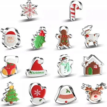 Vrták Sada 14 vánočních vykrajovátek na cukroví a perníčky