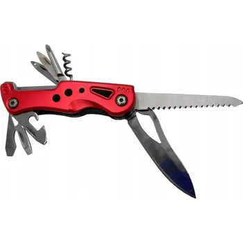 Multifunkční nůž FOXTER Multitool kapesní nůž svítilna multifunkční nástroj survival 12v1