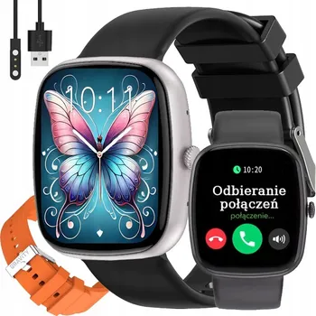 Hodinky Dámské hodinky CHYTRÉ HODINKY GRAVITY s VOLÁNÍM, monitor spánku a cyklu - menu PL