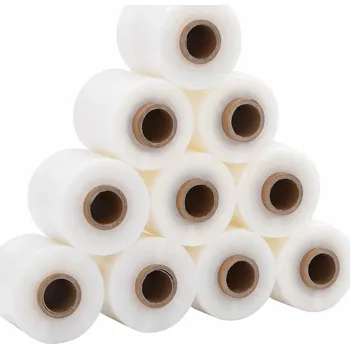 Obalový materiál Stretch fólie 10 ks, průhledná, 23 µm, 10 cm x 300 m