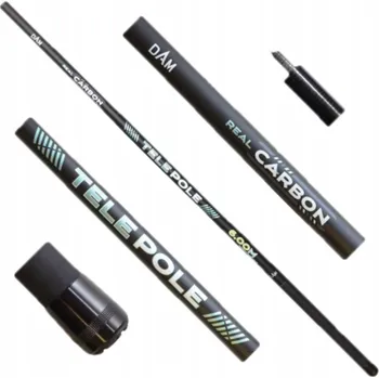 Rybářský prut Prut DAM Real Carbon Tele Pole - 4,00 m