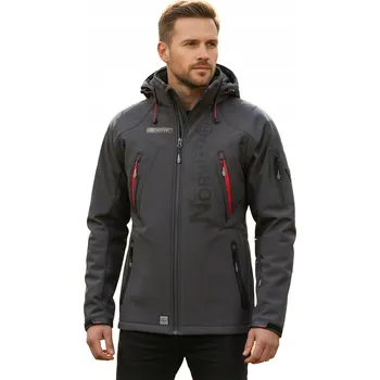 Pánská softshellová bunda Geographical Norway pánská softshellová bunda s kapucí Techno, velikost XXL