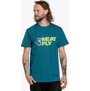 MEATFLY REVITAL PETROL HEATHER pánské tričko