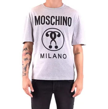 Pánská móda Moschino pánské tričko Moschino černá | šedá 3492874