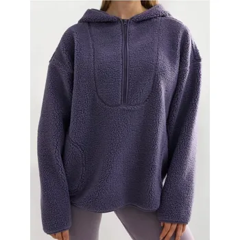 Dámská móda Sinsay - Mikina s&nbsp;kapucí - fialová - 088GZ-44X - 088GZ-44X-XS