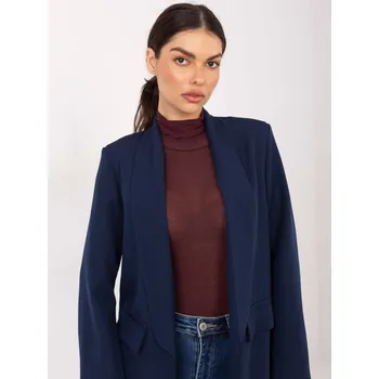 Dámské sako Dámský modrý blazer Italy Moda modrá | tmavě červená 3492465