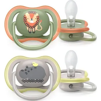dudlíky Philips AVENT Šidítko Ultra air Obrázek 6-18m chlapec (lev), 2 ks