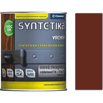univerzální barva Chemolak S 2013 syntetika univerzální lesklá 0,6L Hnědá