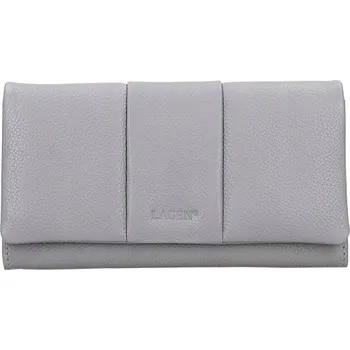 Lagen dámská peněženka z pravé kůže šedá