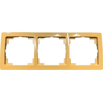 Rámeček trojnásobný, pro vodorovnou i svislou montáž ABB Swing L 3901J-A00030 D1 - béžová