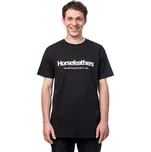 HORSEFEATHERS QUARTER BLACK pánské tričko - L