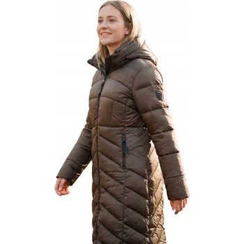 Dámská softshellová bunda Dámská bunda Geo Norway BLANCHE LONG nepromokavá zimní prošívaná