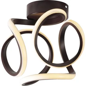 Designové stropní LED osvětlení DOUGLAS - 11W, 4000K (denní bílá), hnědé