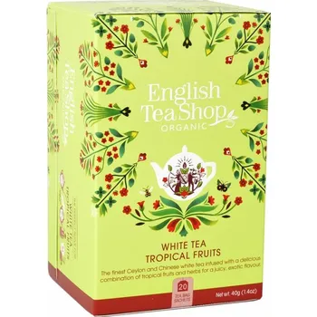 Čaj White tea tropical fruits, tropické ovoce, bílý čaj porc. 20x1,5g ENGLISH TEA SHOP