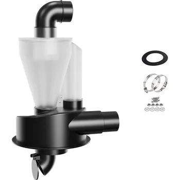 Hubice k vysavači Cyklonový separátor s průhlednou nádobou a vnitřním průměrem 2,5'' Kompletní odlučovací systém s montážní sadou pro vysavače a dílenské odsávání