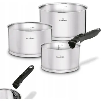 Sada nádobí Sada hrnců Starke Pro Susvid nerezová ocel 4 ks.