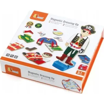 Dřevěná hračka VIGA Dřevěné Magnetické Puzzle Oblékání - Vzdělávací Hračka