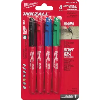 Značkovač Milwaukee INKZALL™ (Sada 4 barvy)