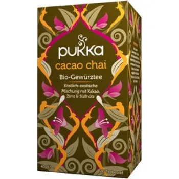 Čaj PUKKA HERBS Pukka Bio Kakaový čaj s lékořicí - CACAO CHAI 20 pytlíků