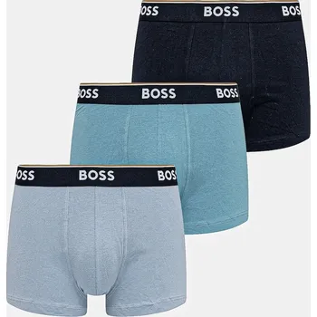 Pánské spodní prádlo Boxerky BOSS Trunk 3P Power 3-pack 50531684 námořnická modř 59X, vel. XXL
