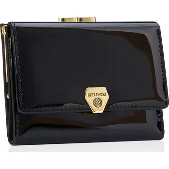 Peněženka Betlewski dámská peněženka z pravé kůže černá