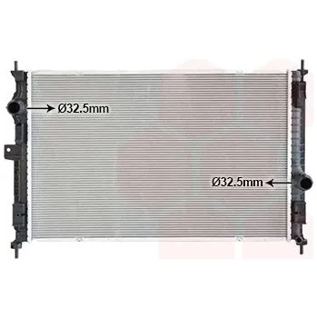 Chladič motoru Chladič, chlazení motoru VAN WEZEL 40012707