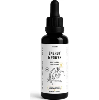 Doplněk stravy ENERGY & POWER ADAPTOGENIC SUPERBLEND - podpora energie 60 ml VITALVIBE