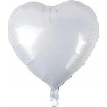 Balónek Fóliový balónek GoDan srdce 45 cm bílý