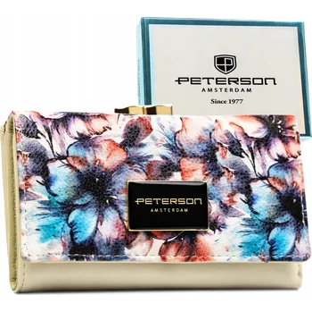 Peněženka Peterson peněženka z pravé kůže, vícebarevná - dámská