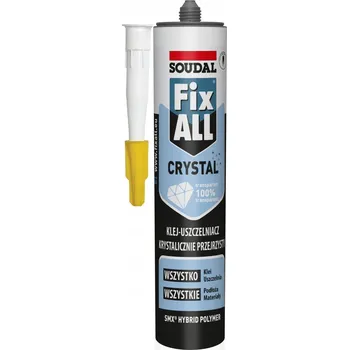 Tmel Univerzální lepidlo a tmel FIX ALL Cristal Soudal 290 ml, transparentní