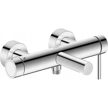 Vodovodní baterie Jednopáková nástěnná vanová a sprchová baterie Duravit Circle, stříbrná