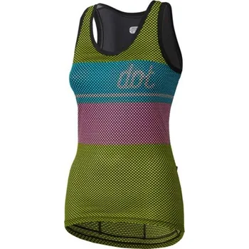 cyklistický dres Dotout dámský cyklistický dres glory w top - lime light/blue/pink/yellow Velikost: L