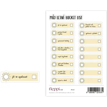 samolepka Fleppi Samolepky Můj letní bucket list