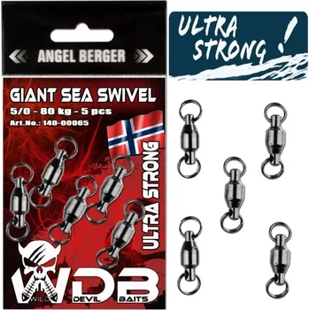 Obratlík Wild Devil Baits s kuličkovým ložiskem (Nosnost 50kg)