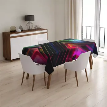 ubrus Sablio Ubrus Černé pruhy - 90x90 cm