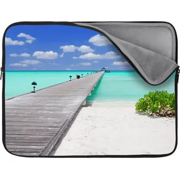 pouzdro na notebook Sablio Obal na notebook Molo na pláži - 17"