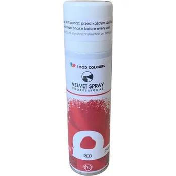 Food Colours Polsko Food Colours sametový sprej Red (250 ml) ▹