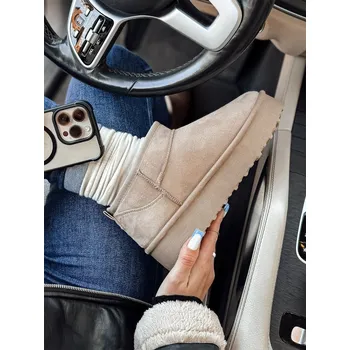 Dámské kozačky Dámské kotníkové boty SNOWTRED ZY0560 Barva: Tmavě Šedá, Velikost: 41