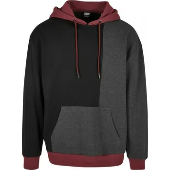 Pánská mikina Oversized Color Block Hoody - black/charcoal L