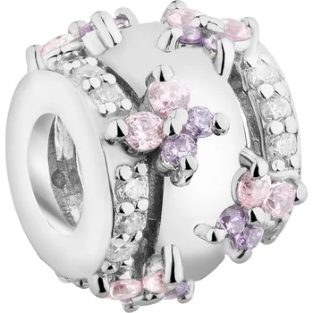 Přívěsek Stříbrný přívěsek Beads se zirkony - motýli - AP544-3356